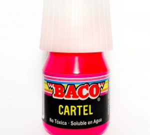 PINTURA CARTEL FLUORESCENTE ROSA LASER 20ml BACO