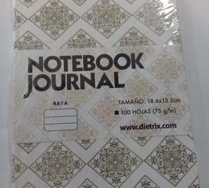 LIBRETA EMPASTADA JOURNAL RAYA