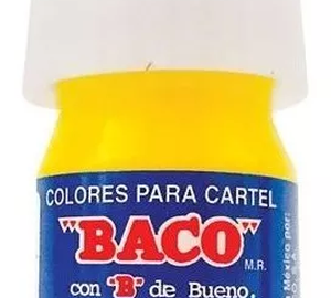 PINTURA CARTEL AMARILLO LIMON 20ml BACO