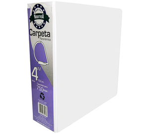 CARPETA VINIL 4" BLANCA BASIC-LINE SAMSILL