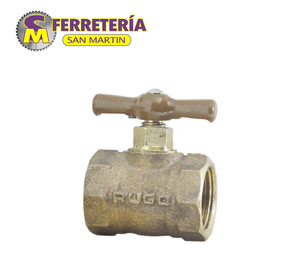 LLAVE DE PASO DE 1/2 4B(RUGO)