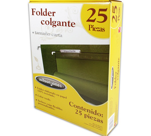 FOLDER COLGANTE CARTA 25pz  WILSON JONES