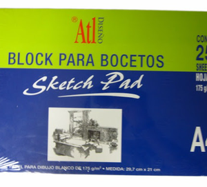 BLOCK PARA BOCETO A4 29.7X21CM ATL