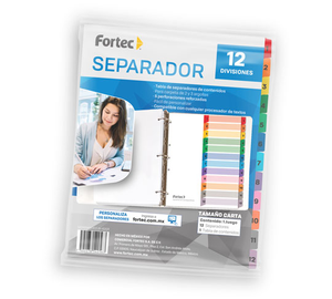 SEPARADOR 1-12 COLOR FORTEC