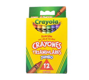 CRAYON TRIANGULAR JUMBO 12pz CRAYOLA