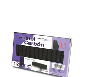 CARBONCILLO BARRA 12pz CAJA PLASTICO RODIN