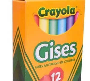 GIS DE COLOR ANTIPOLVO 12pz CRAYOLA