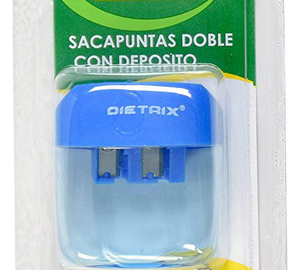 SACAPUNTAS DEPOSITO DOBLE PLASTICO DIETRIX