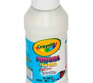 PINTURA TEMPERA 237ml BLANCA CRAYOLA