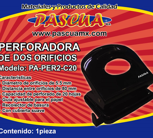 PERFORADORA 2 ORIFICIOS G20 20h PASCUA