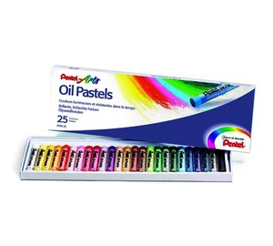 COLORES OIL PASTEL C/25 PENTEL