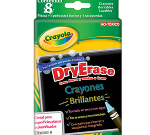 CRAYONES BORRABLES BRILLANTES 8 PZ CRAYOLA