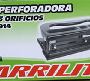 PERFORADORA 3 ORIFICIOS "USO PESADO" BARRILITO 914