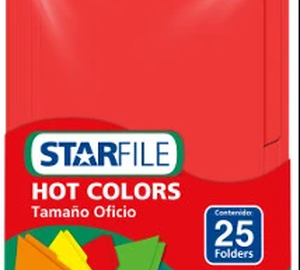 FOLDER CARTA ROJO STARFILE