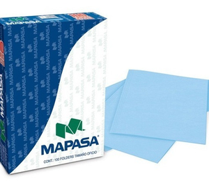 FOLDER CARTA AZUL CLARO MAPASA