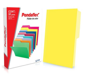 FOLDER AMARILLO PENDAFLEX C/50 T/O