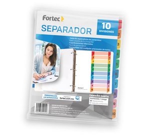 SEPARADOR 1-10 COLOR FORTEC