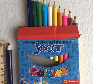 LAPICES DE COLORES CORTOS 12pz JOCAR