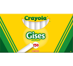 GISES BLANCOS ANTIPOLVO 150 PZ CRAYOLA