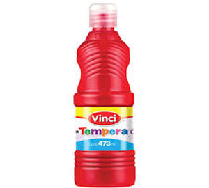 PINTURA TEMPERA ROJO 473ml VINCI