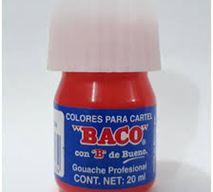 PINTURA CARTEL ROJO CARMESI 20ml BACO