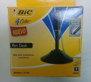 BOLIGRAFO 4 REPUESTOS CON SOPORTE PEN DESK BIC