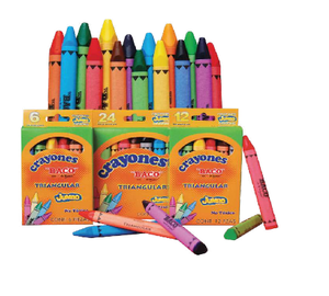 CRAYON TRIANGULAR JUMBO 12pz BACO