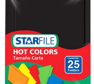 FOLDER CARTA NEGRO STARFILE