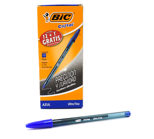 PLUMA BIC CRISTAL GEL 0.7 MM