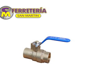 LLAVE DE PASO DE 1/2 SOLDABLE   (RUGO)