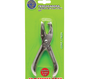 PERFORADORA 1 ORIFICIO 1/8" BARRILITO