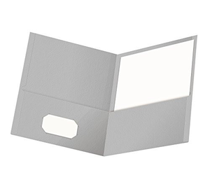 FOLDER LAMINADO CARTA DOS BOLSILLOS GRIS OXFORD