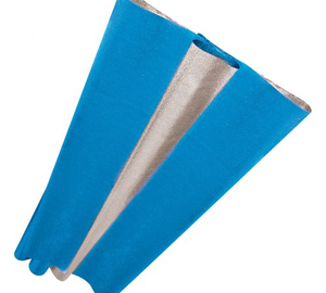 PAPEL METALICO GOFRADO AZUL JANEL