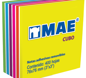 CUBO NEON CON BLANCO 400 H 3X3'' 21539 MAE