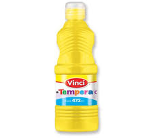 PINTURA TEMPERA 473 ML AMARILLO FLUORESCENTE VINCI