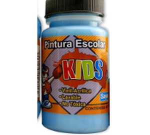 PINTURA ESCOLAR KIDS AZUL PASTEL 59ml SAYER