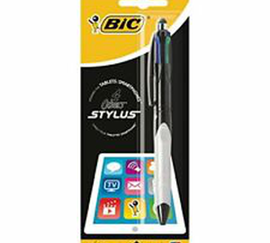 BOLIGRAFO 1.0mm 4 COLORES Y PUNTA STYLUS BIC