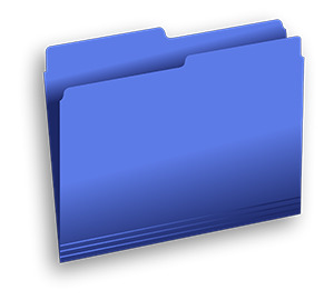 FOLDER CARTA AZUL COBALTO DIEM