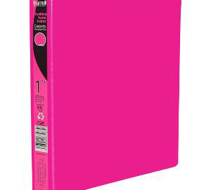 CARPETA VINIL 1" ROSA CARTA BASIC LINE