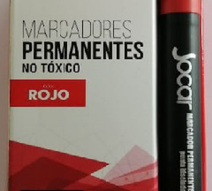 MARCADOR PERMANENTE ROJO JOCAR