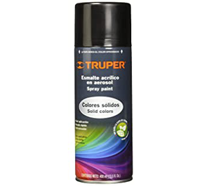 PINTURA EN AEROSOL NEGRO BRILLANTE 400 ML TRUPPER