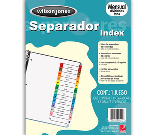 SEPARADOR MENSUAL COLOR P1368 WILSON