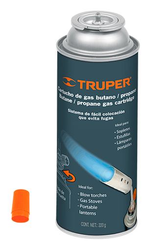 Cartucho de Gas Butano, 220 g, Truper