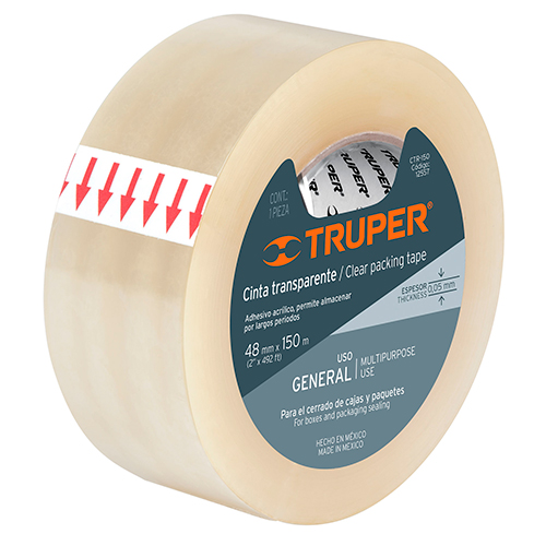 TAPE TRANSPARENTE 150 MTS. TRUPER (CTR-150) 12557
