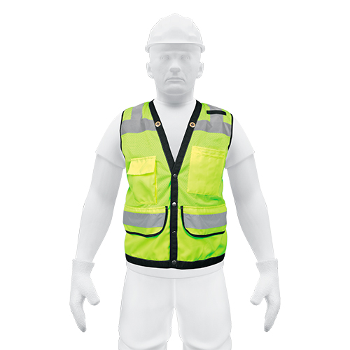 CHALECO DE SEGURIDAD DE TELA VERDE CON BOLSAS (MEDIANO) TRUPER (CHS-800V-M) 13482