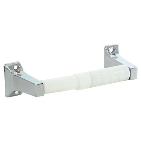 EZ-FLO Toilettenpapierhalter, Chrom, Mit Federrolle, Aufputzmontage
