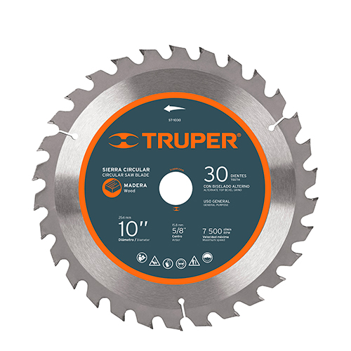SIERRA CIRCULAR TRUPER 10″ 30 DIENTES DE TUNG (ST-1030) 18304