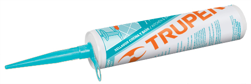 SELLADOR ANTI-HONGOS TRANSPARENTE P/BAÑOS Y COCINA TRUPER (SIL-100BCT) 280 ML. 18565