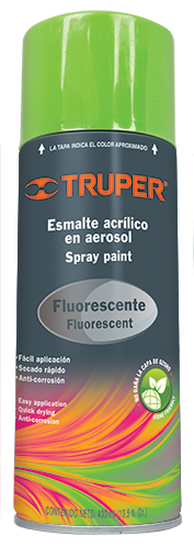 PINTURA EN AEROSOL VERDE FLOURESCENTE TRUPER (PAF-VE)