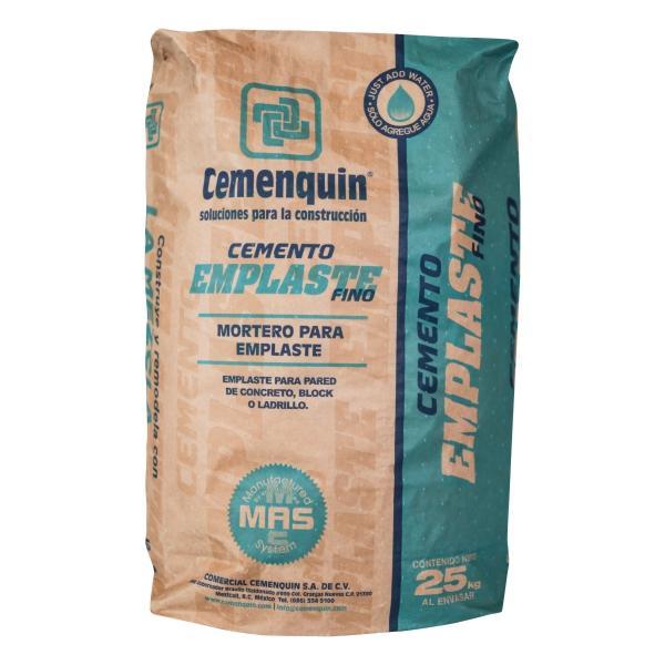 EMPLASTE FINO CEMENQUIN 25 KG